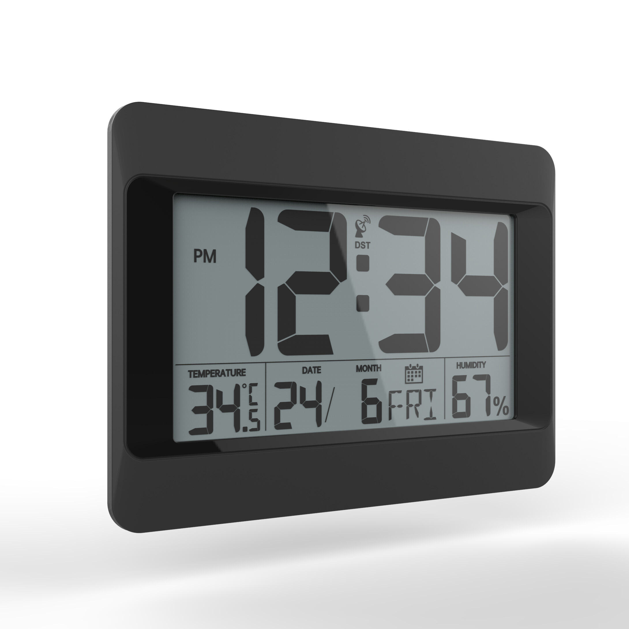 LCD alarm sat Digitalni zidni sat Jednostavan stolni sat sa temperaturnim kalendarom za kućnu kancelariju