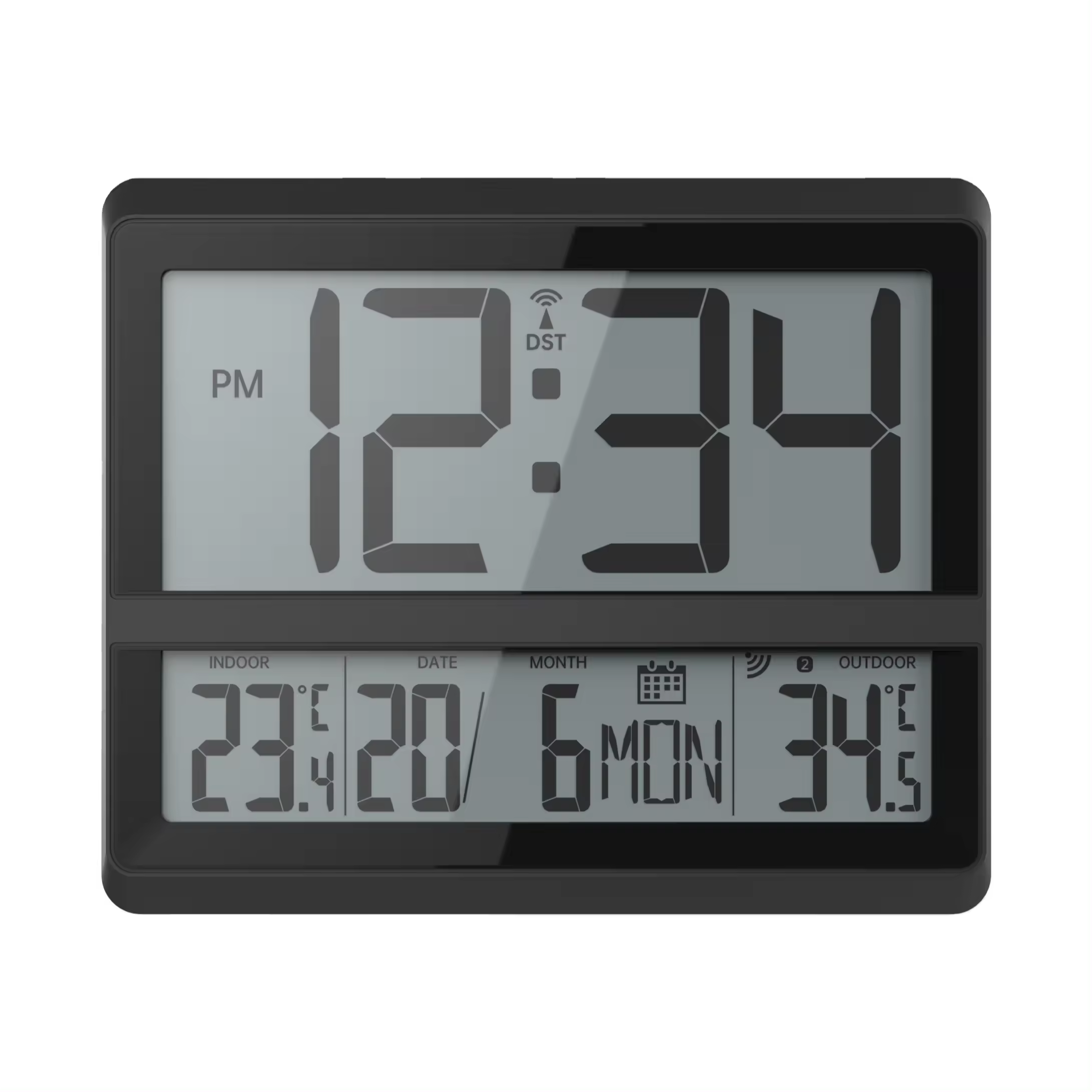 Novi veliki ekran sa temperaturom i vlažnošću digitalni bežični