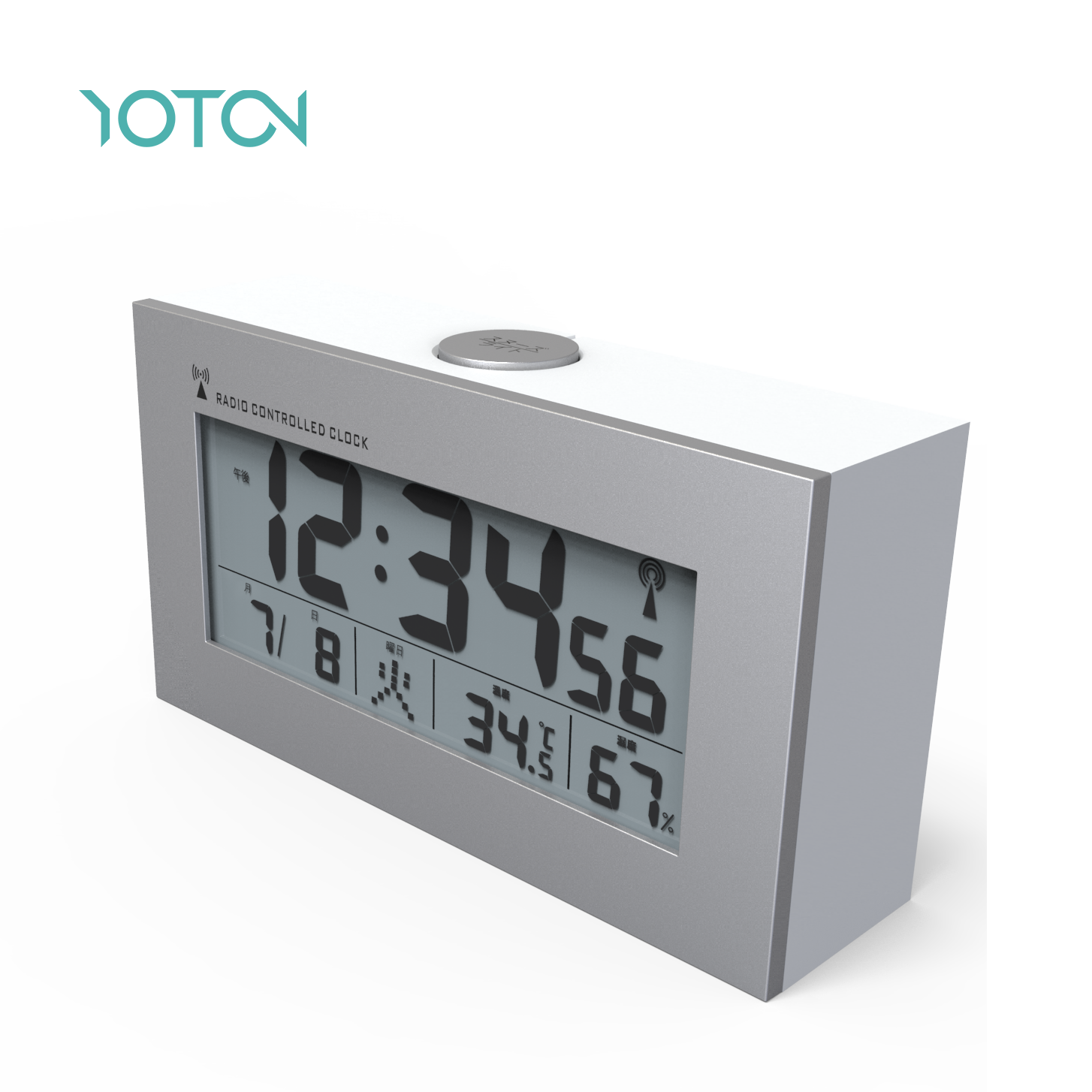 Multi-funkcionalni LCD ekran Svjetlosni električni stolni sat Kalendar Temperatura Vlaga