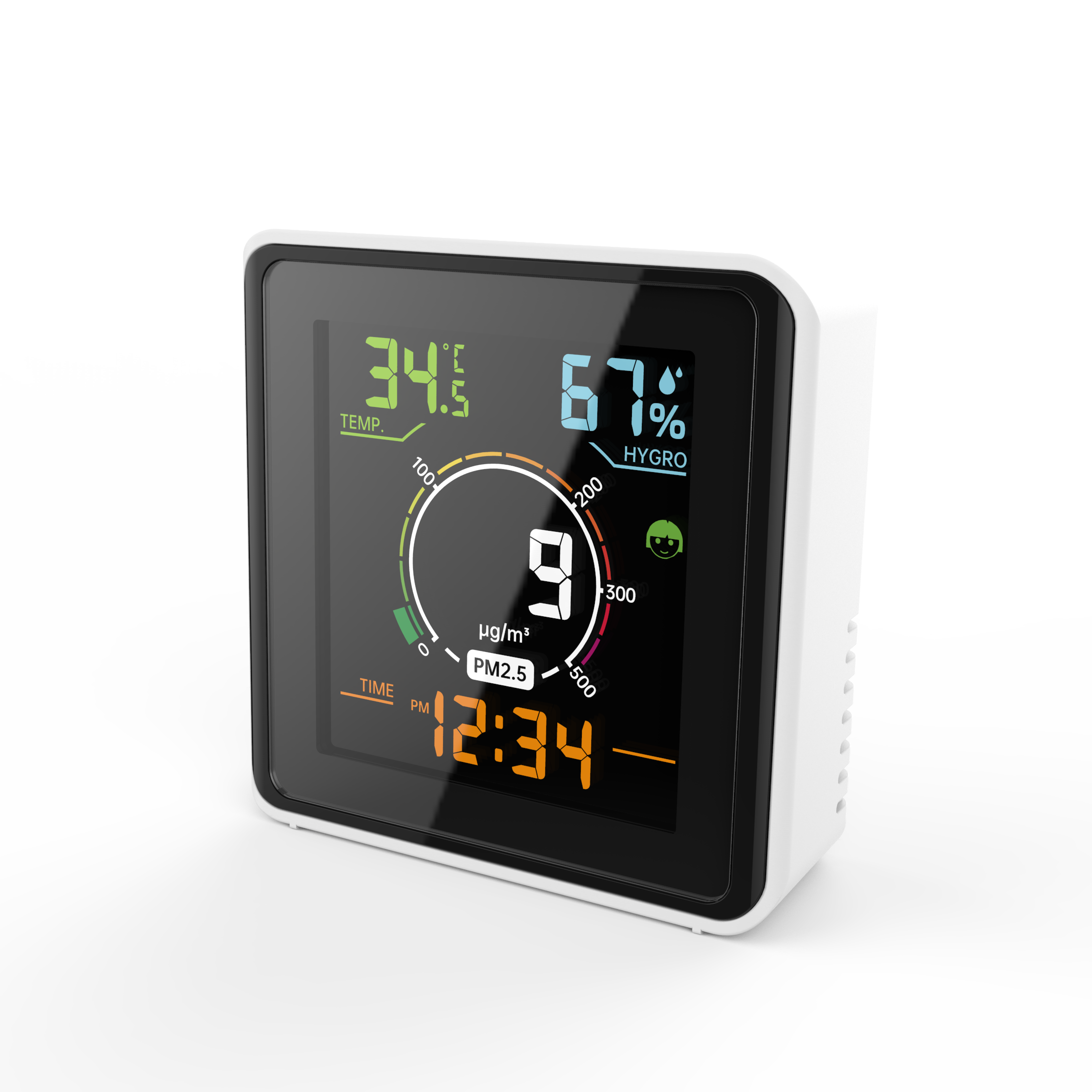 Digitalni analizator kvaliteta vazduha sa WiFi-om CO2 i PM2.5 detektor sa LCD ekranom NDIR senzor tip