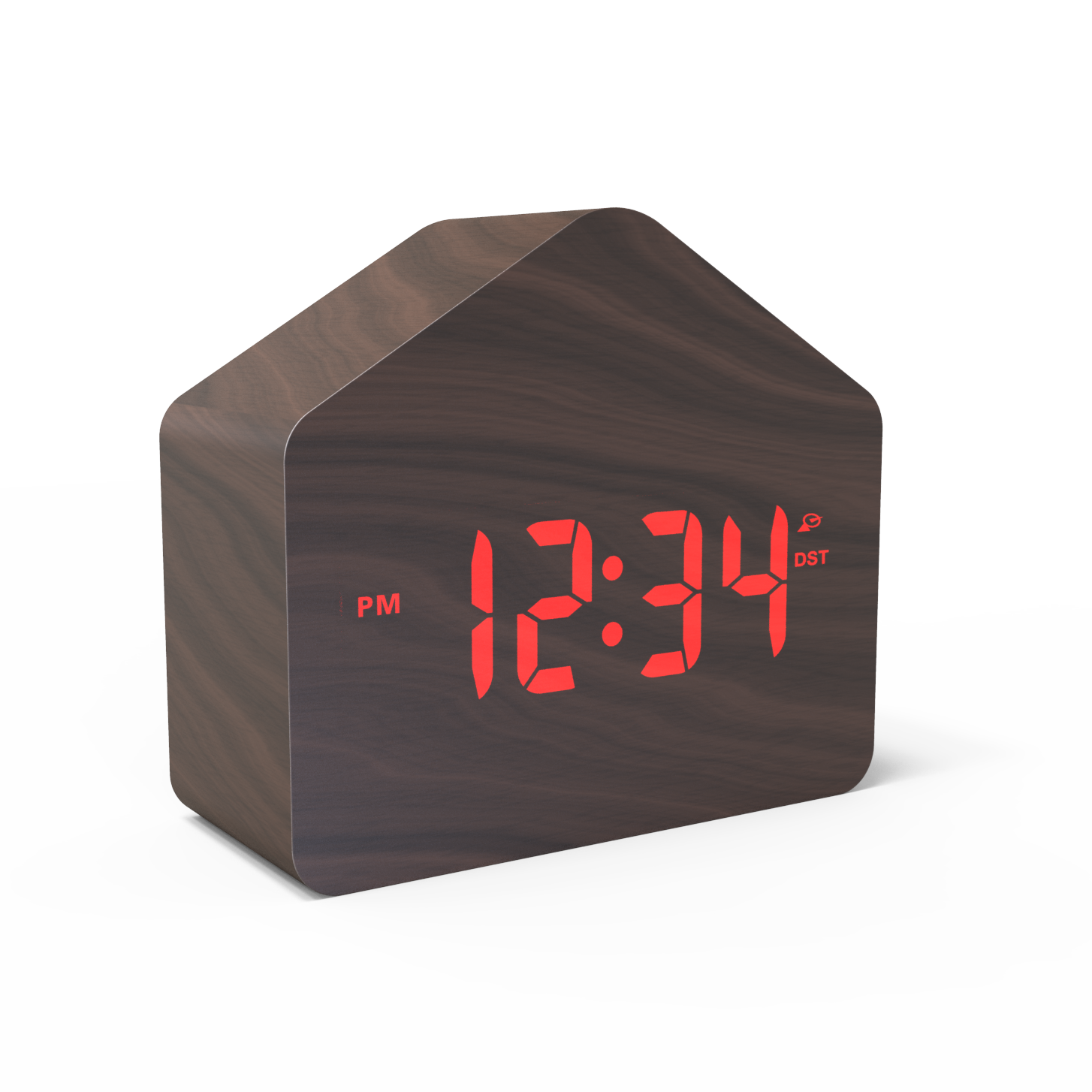 Toplo prodaja Jeftini tvornica Dekoracija kuće Elektronski Moderni stolni sat Alarm Smart Digital LED Drveni CLASSIC Okviren