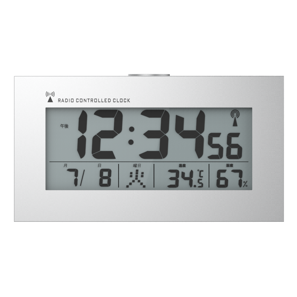 Multifunkcijski LCD ekran Svjetlosni električni stolni sat Kalendar Temperatura Vlaga