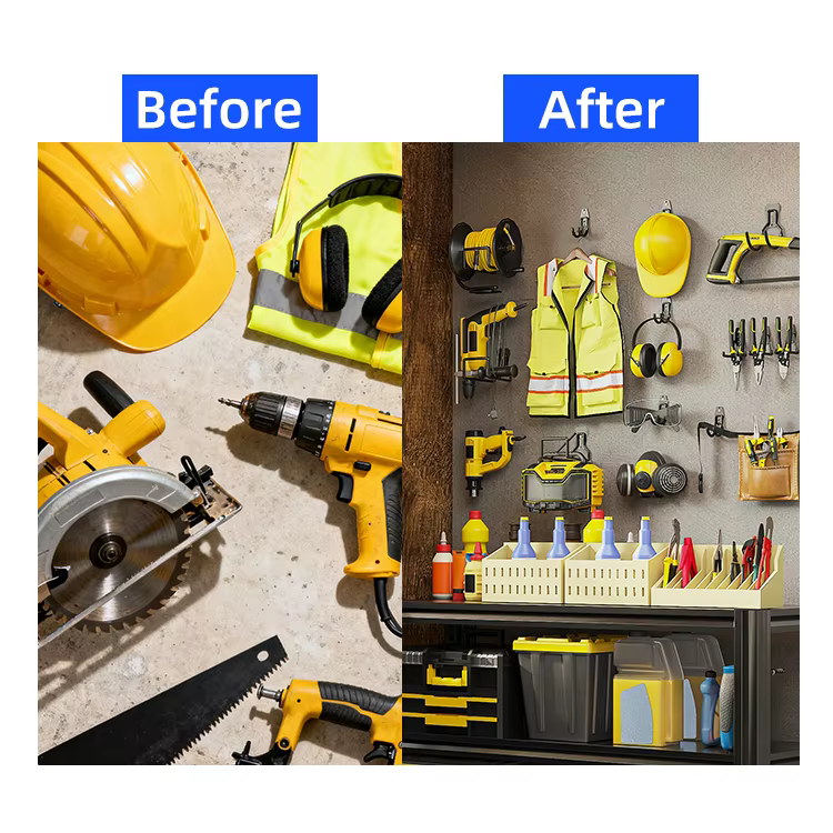 Hot Selling Heavy Duty Garage Tool Hooks Wall Mount Anti-Slip Coating Storage Rack Hook for Hanging Bike manufacture