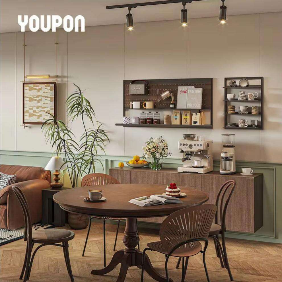 Best Quality Dinning Room Wall Storage Shelf Aluminium Alloy Wall Mounted Storage Rack for Home