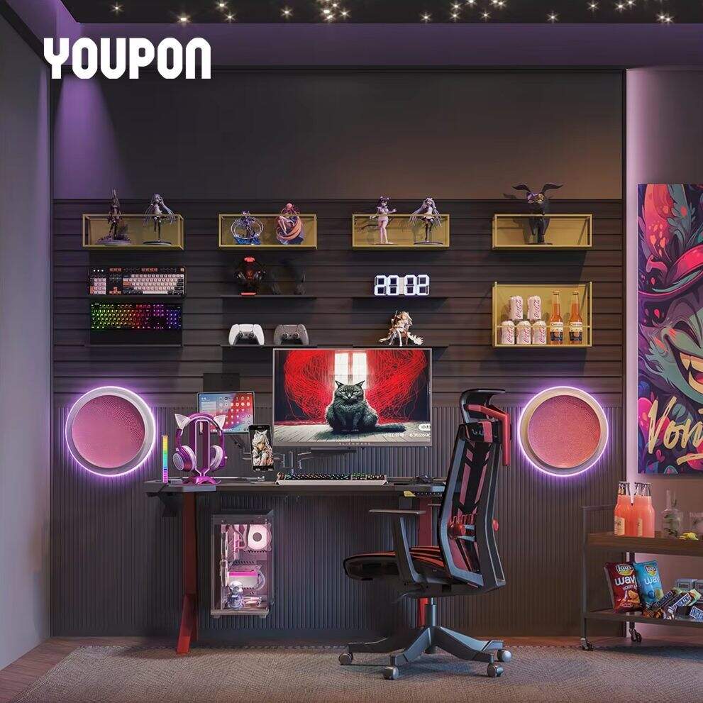 YOUPOtorage RacN Lightweight Aluminum Multi-Tier Durable Modern Modular Wall Shelves Saving Large Capacity Rooms Living