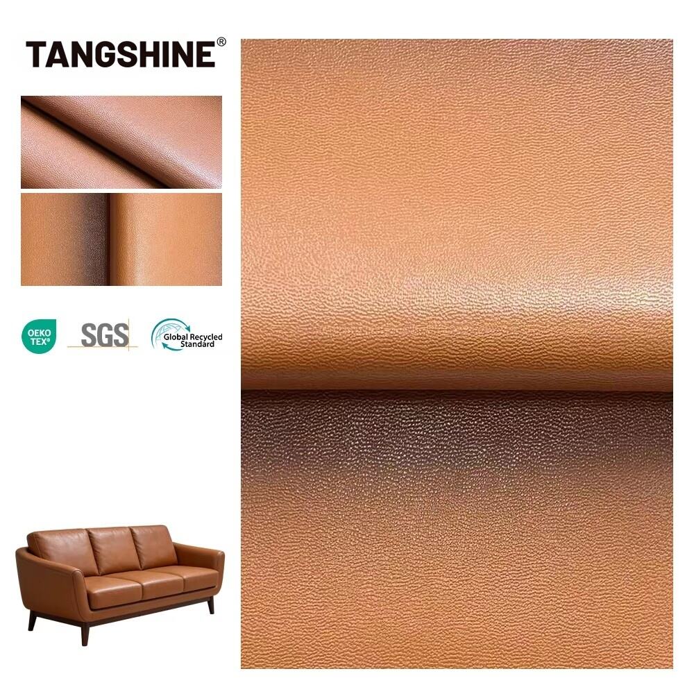  PVC Artificial Leather Polyester backing for Bag Sofas 