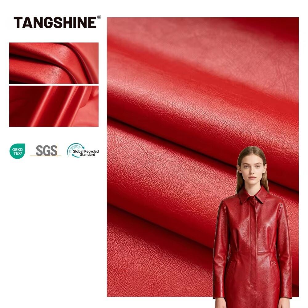 New Design 2 Way Stretch  Leather for Garments Custom Faux Leather