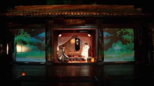 Light And Shadow Create a Big Show Of Immersion Night Tour, And The Waterproof Box Of Outdoor Projector Of Dongguan Shirui Company Helps Huzhou Reproduce The Culture Of "Lu Yu And Tea"