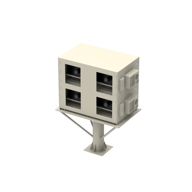 Outdoor Enclosure for Video Projector With Air-cooled Ip65 Waterproof Outdoor Enclosure Box Projector