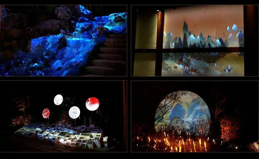 Light And Shadow Create a Big Show Of Immersion Night Tour, And The Waterproof Box Of Outdoor Projector Of Dongguan Shirui Company Helps Huzhou Reproduce The Culture Of "Lu Yu And Tea"