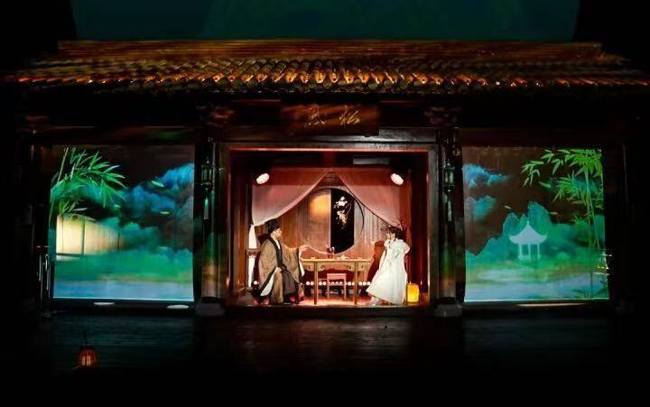 Light And Shadow Create a Big Show Of Immersion Night Tour, And The Waterproof Box Of Outdoor Projector Of Dongguan Shirui Company Helps Huzhou Reproduce The Culture Of "Lu Yu And Tea"