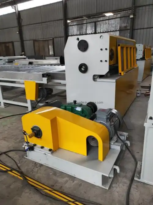 industrial sheet metal rolling machine forming curved metal components through precision rollers