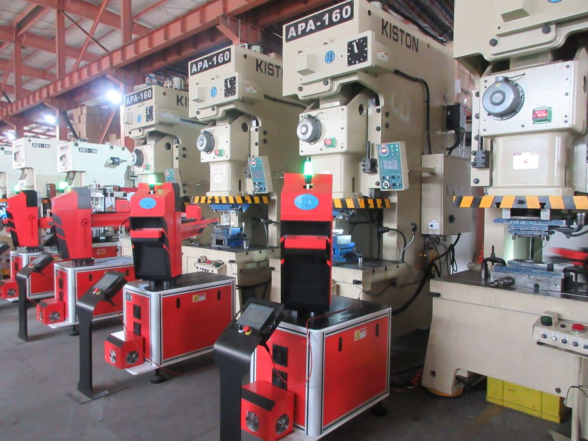 automotive stamping facility with advanced presses and robotics