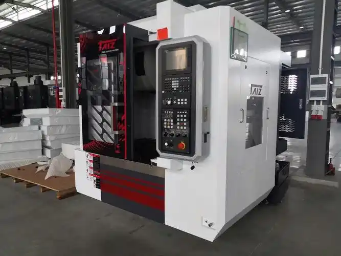 cnc milling machine precision cutting metal in a modern manufacturing facility