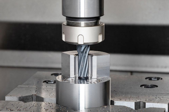 modern cnc lathe machine performing precision turning operations in an industrial setting