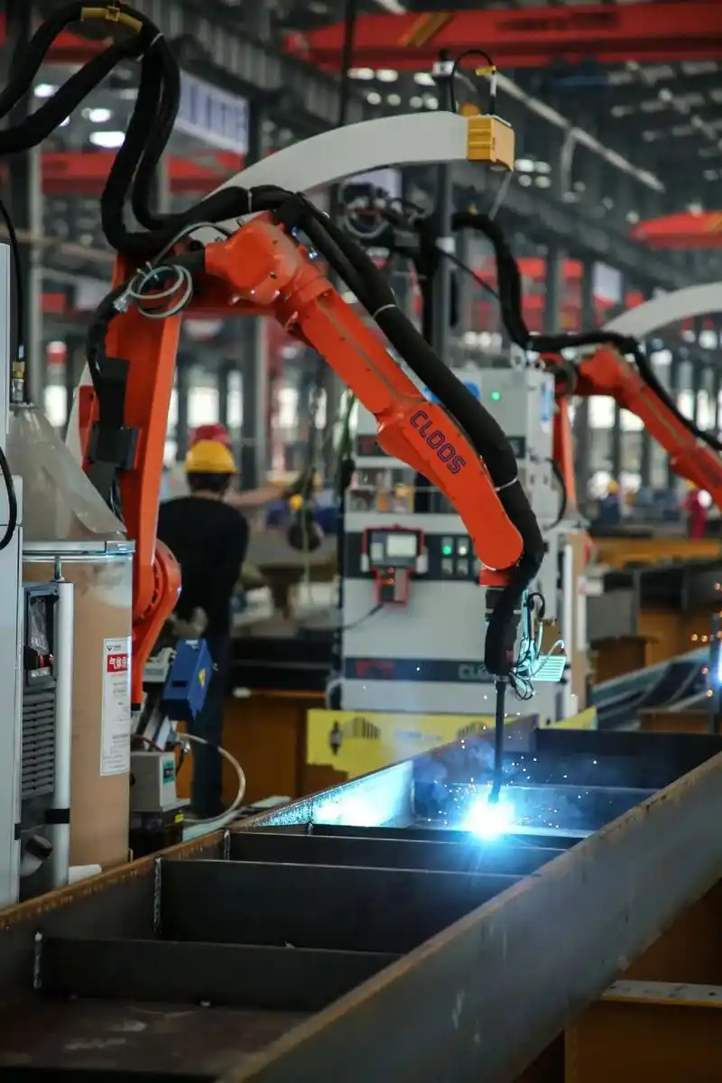 robotic welding of automotive chassis components on a production line