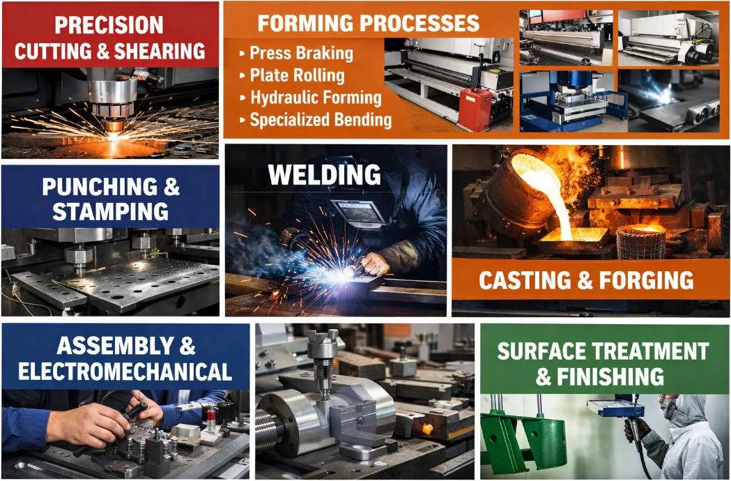 core precision fabrication processes laser cutting cnc punching bending and welding