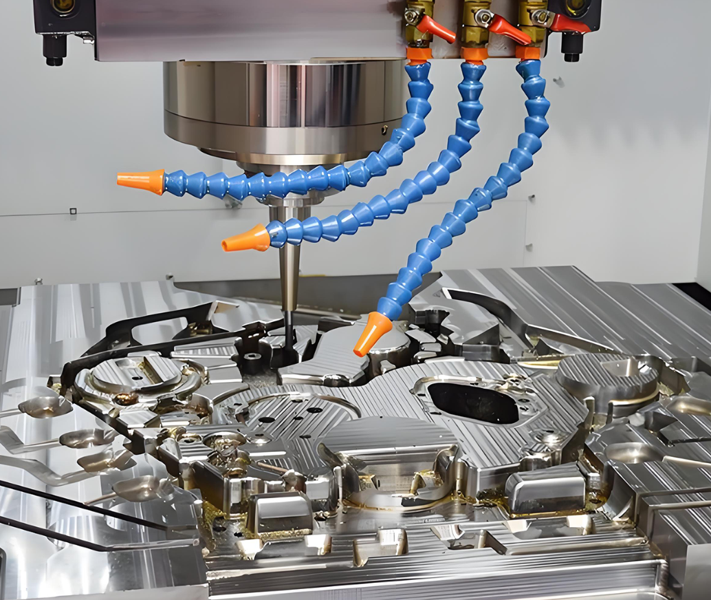 precision steel stamping die transforming sheet metal in a modern manufacturing press