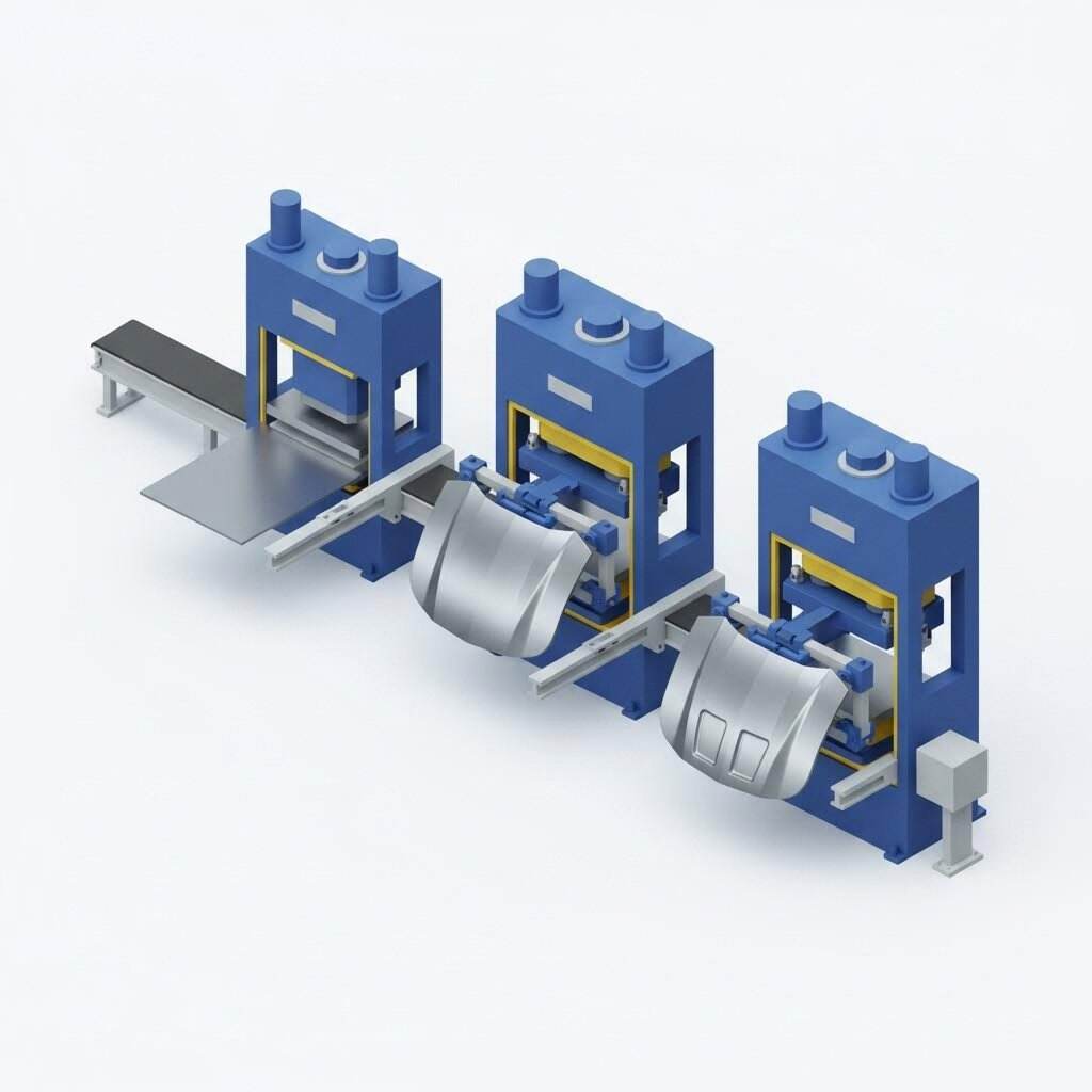 Automobilio dangčio štampavimo proceso eiga: techninis gamybos gidas