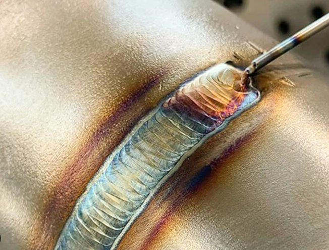 visual inspection of titanium welds in a controlled production setting