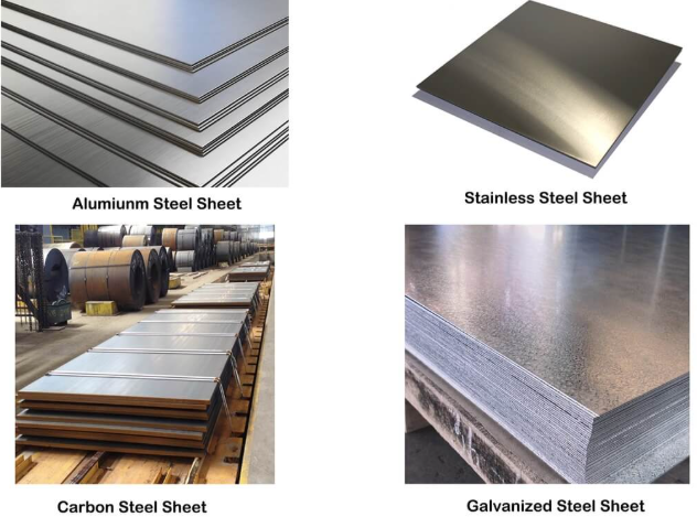 common sheet metal materials include aluminum stainless steel galvanized steel and carbon steel