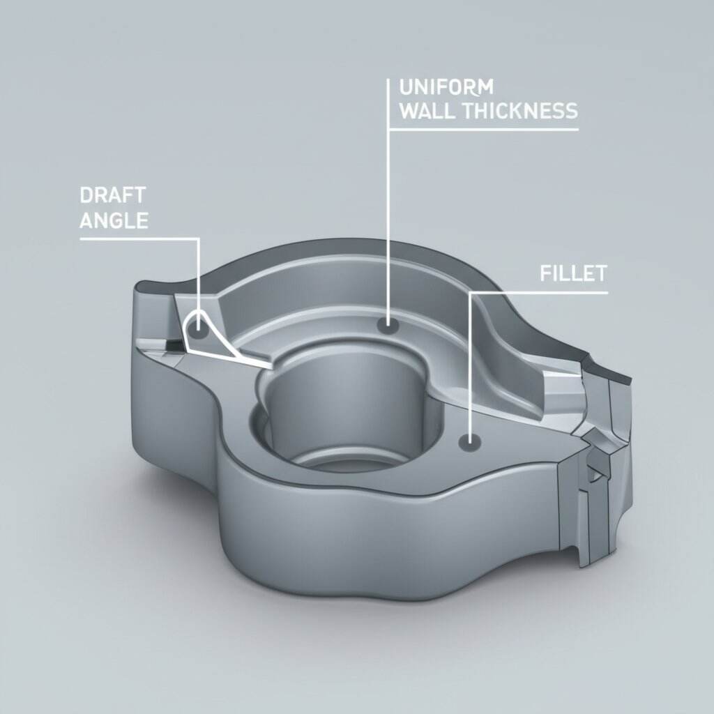 Vigtige strategier for udformning af bearbejdelsesvenlige die cast-dele