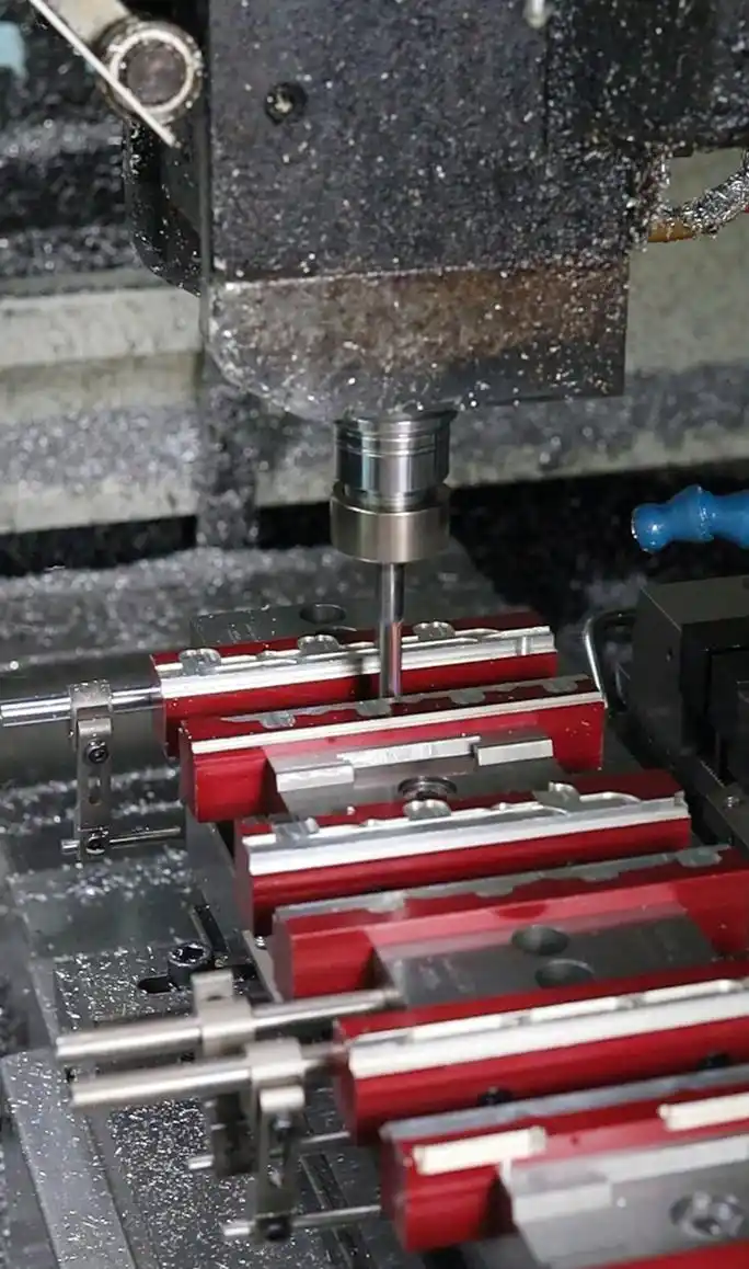 quality inspection equipment verifies precision tolerances on machined components