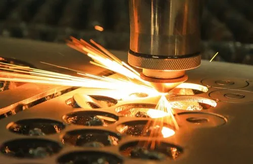 quality inspection verifying laser cutting tolerance specifications on metal component