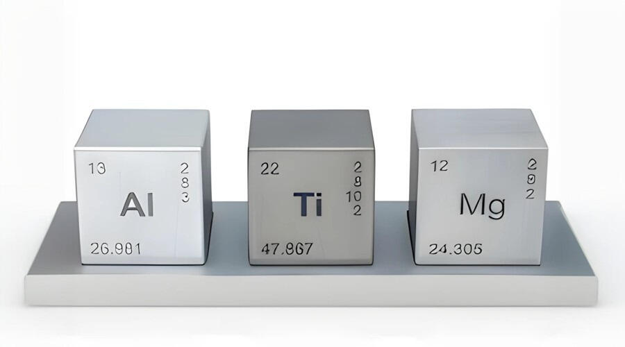 conceptual view of elemental and engineering lightweight metals