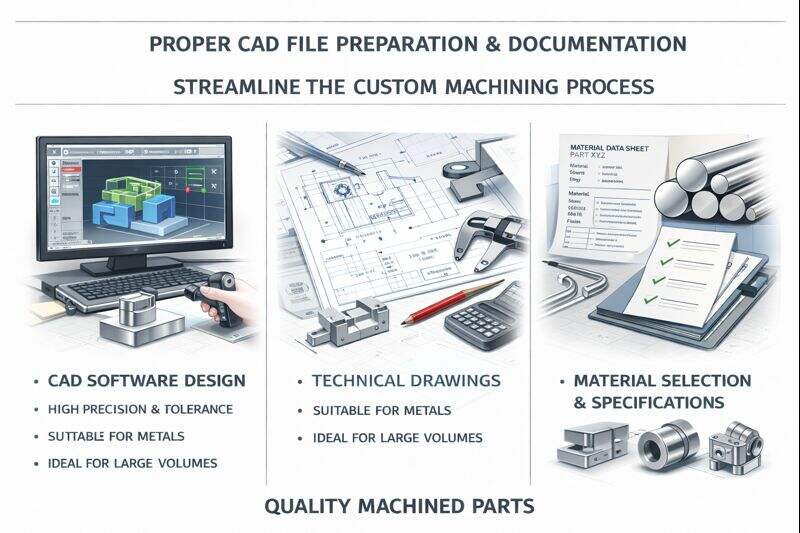 proper cad file preparation and documentation streamline the custom machining process