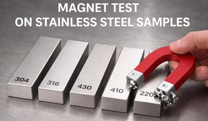 common metals tested with a magnet including a tricky stainless steel item