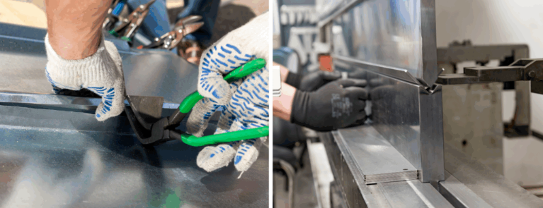 common tools machines and metal sheets used in the trade