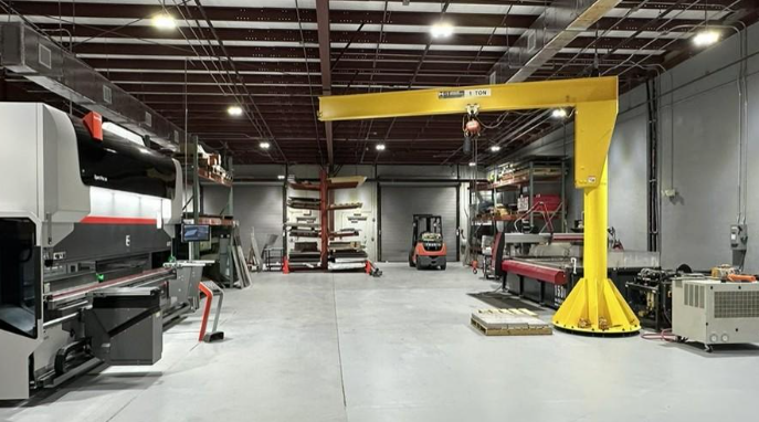 modern sheet metal fabrication facility featuring precision welding and cnc forming equipment