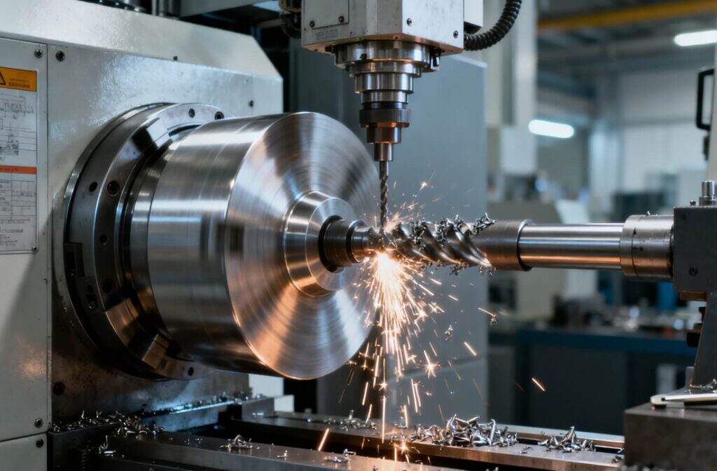 cnc machining transforms raw metal into precision components through controlled material removal