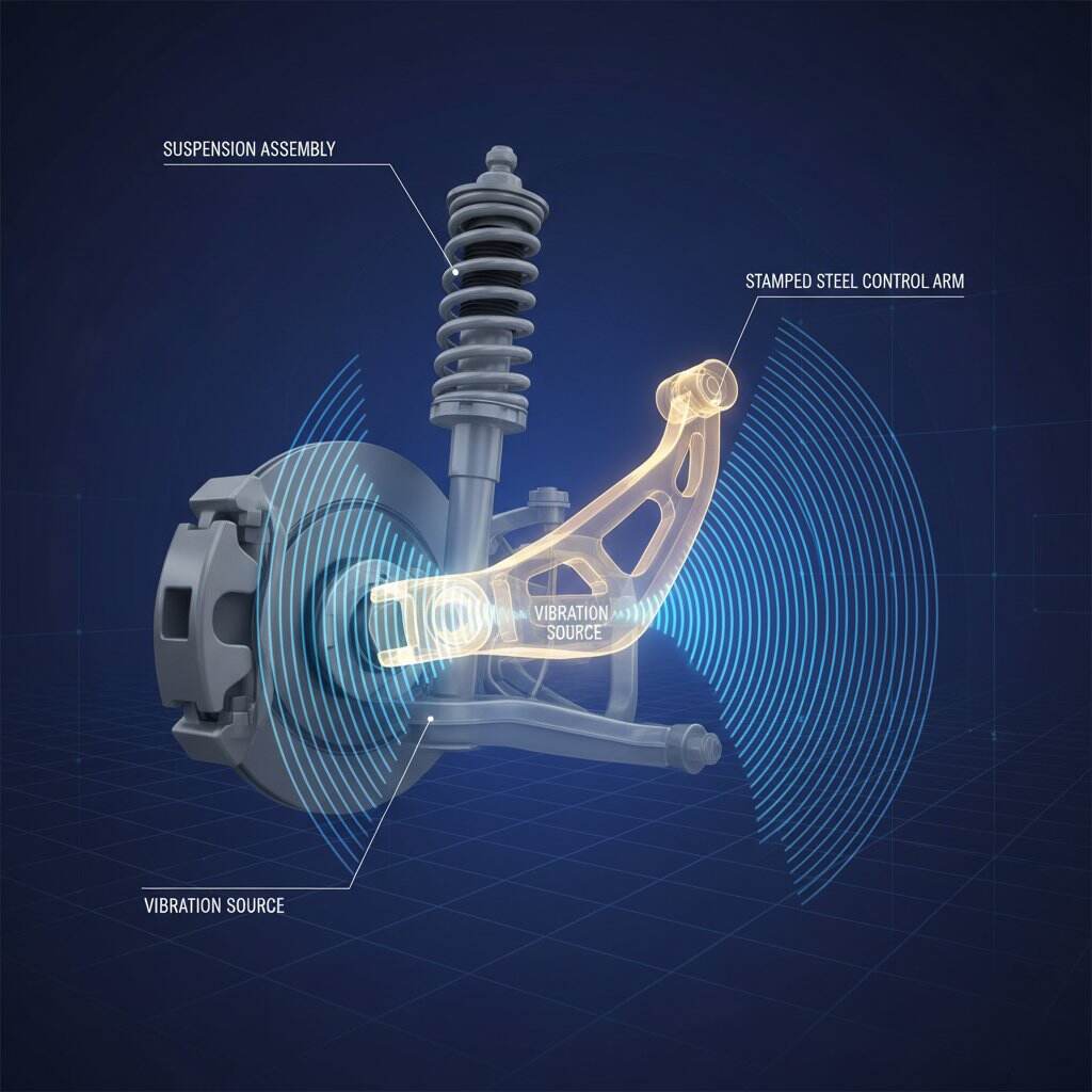 திருப்பும்போது அச்சிடப்பட்ட எஃகு கட்டுப்பாட்டு கையின் ஒலி சிக்கலைத் தீர்த்தல்