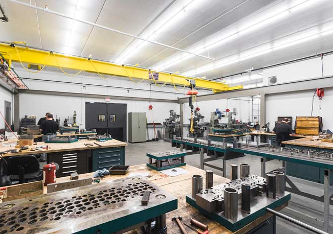 tool and die equipment and skilled work in a modern manufacturing shop