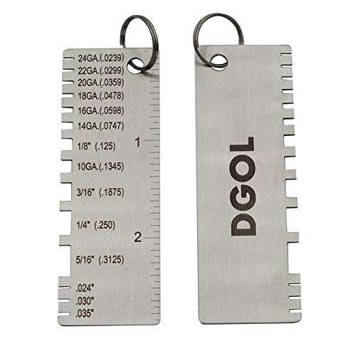 caliper measuring sheet metal samples