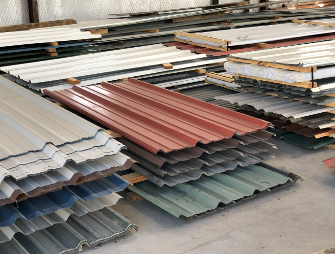 24 gauge sheet metal used in roofing trim and fabrication