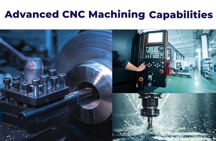 advanced cnc machining center producing precision components for industrial applications