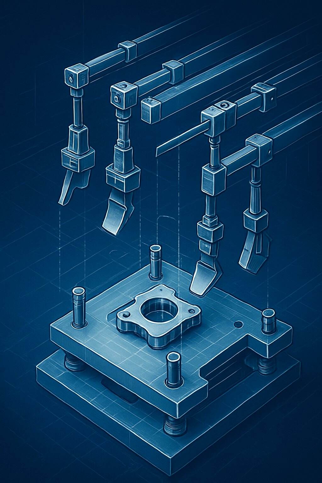 Design af overføringsfingre til stansning: 9 trin til nul sammenstød