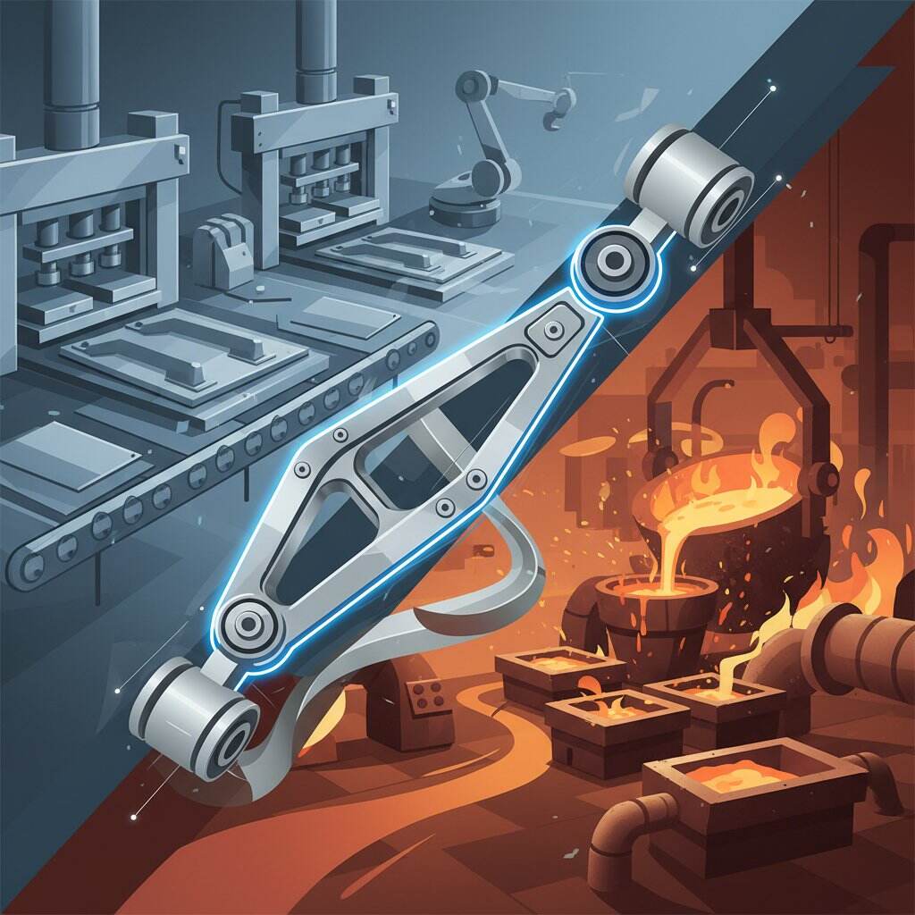 La véritable raison pour laquelle les bras de suspension en acier embouti coûtent moins cher