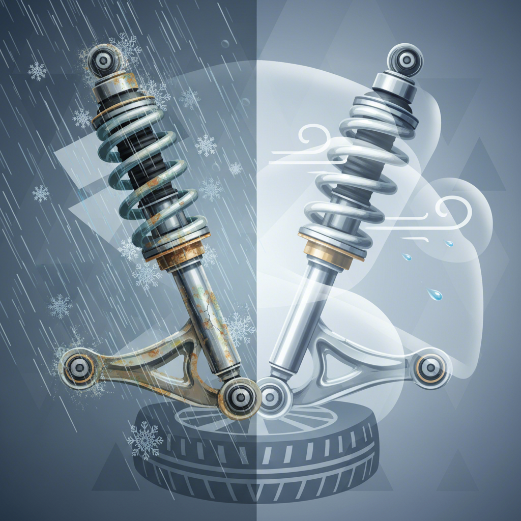 ஸ்டாம்ப் செய்யப்பட்ட ஸ்டீல் கட்டுப்பாட்டு கைகள்: காலநிலை மற்றும் நீடித்தன்மை வழிகாட்டி