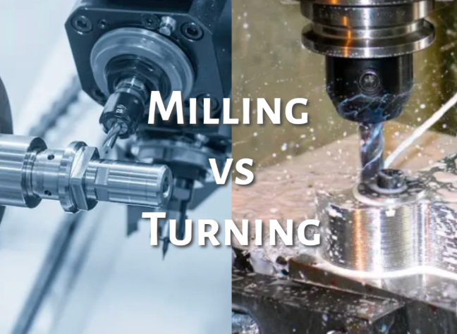 cnc turning rotates the workpiece while milling rotates the cutting tool for different part geometries