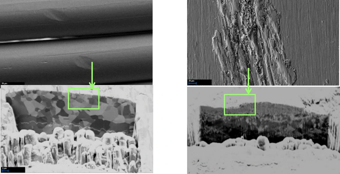 material choice and surface condition strongly affect cold welding success