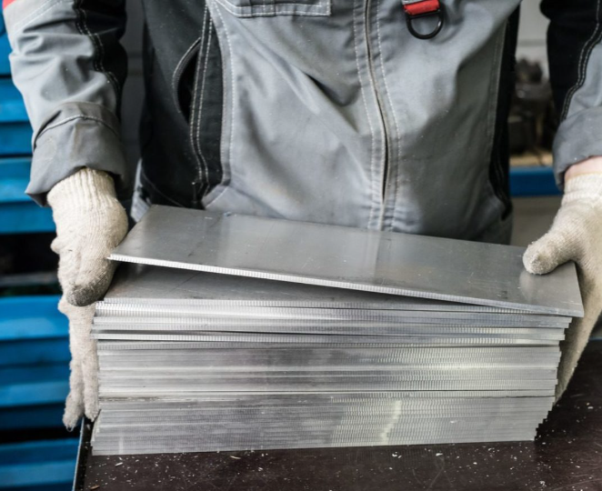 different sheet metals showing why 24 gauge varies by material