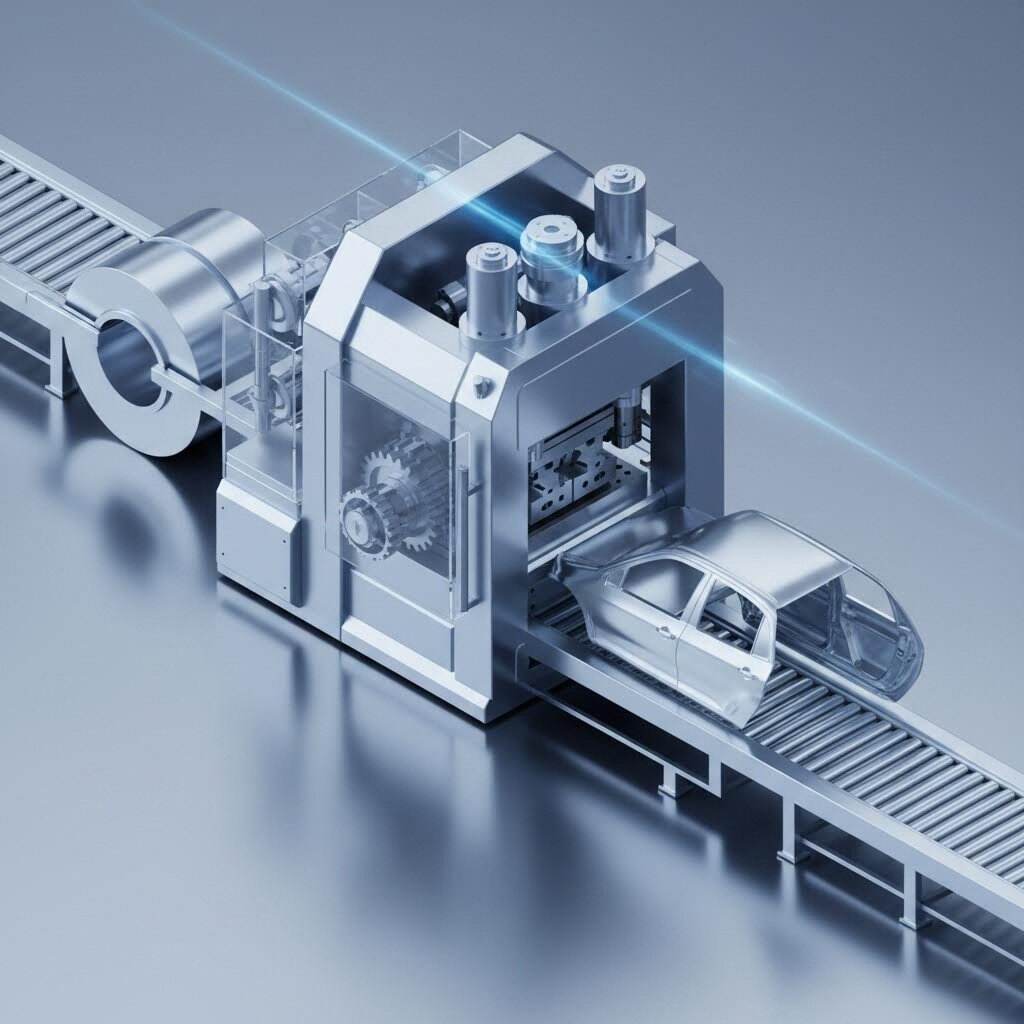 Automobilių metalo štampavimo proceso apžvalga: nuo ritės iki komponento