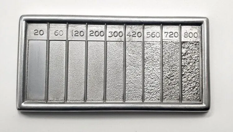 aluminum alloy samples showing variations in grades and surface characteristics