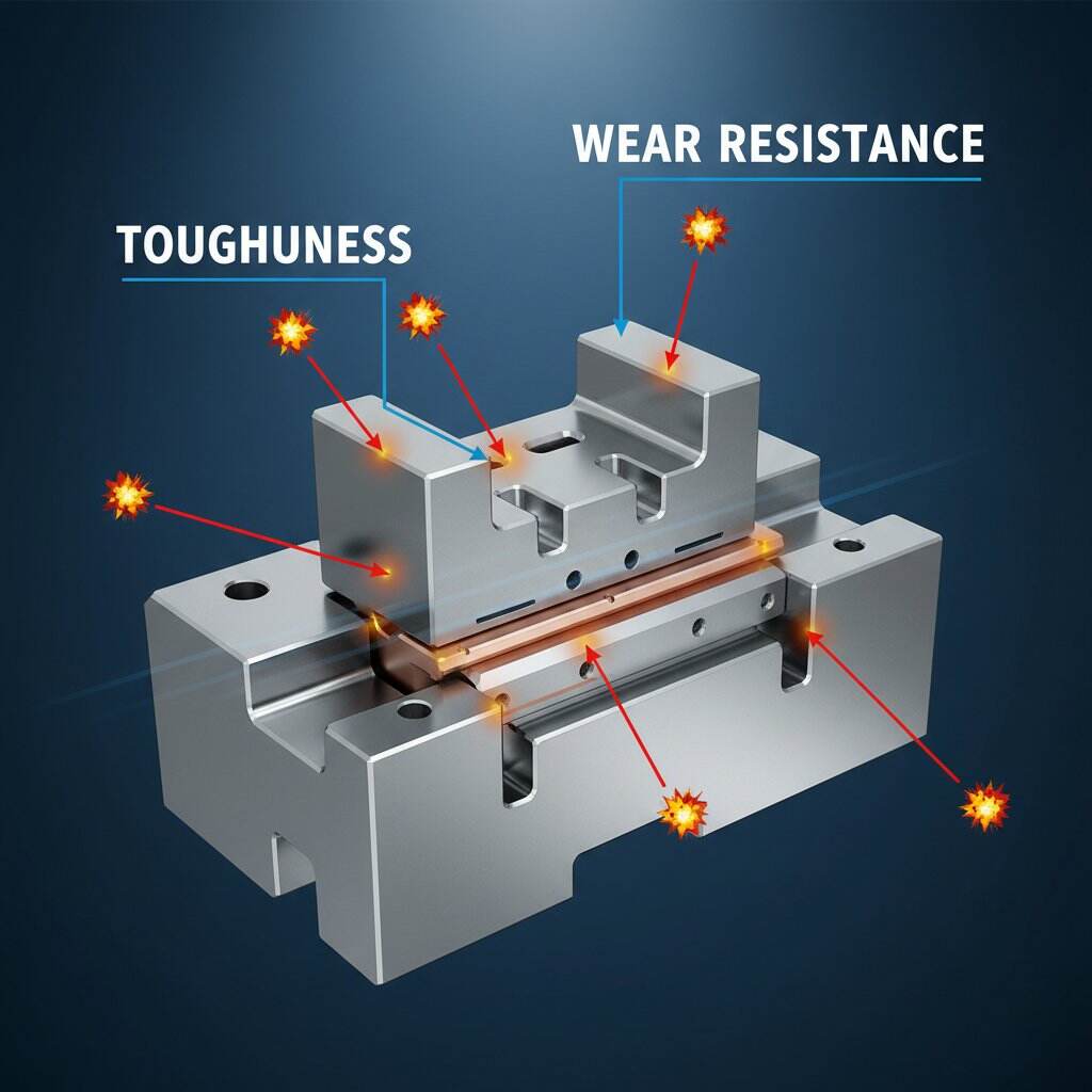 Viktiga kallarbetsverktygsstål för högpresterande stansverktyg
