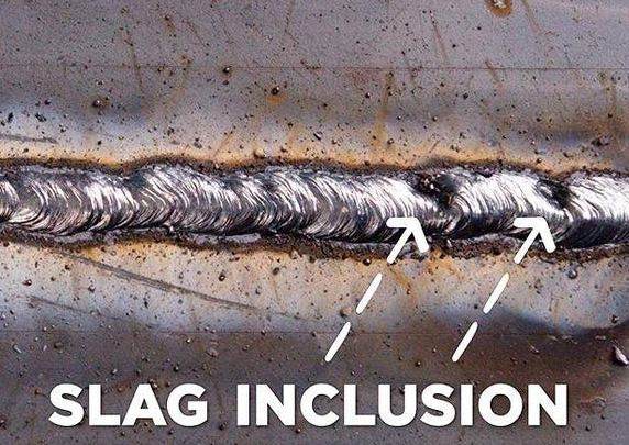 trapped slag can lead to weld defects
