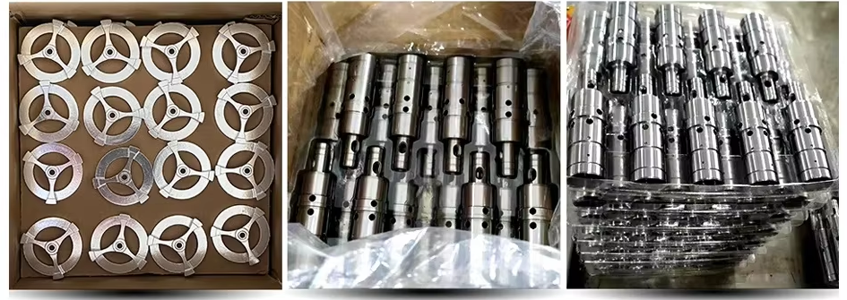 raw material storage area with various metals ready for cnc processing